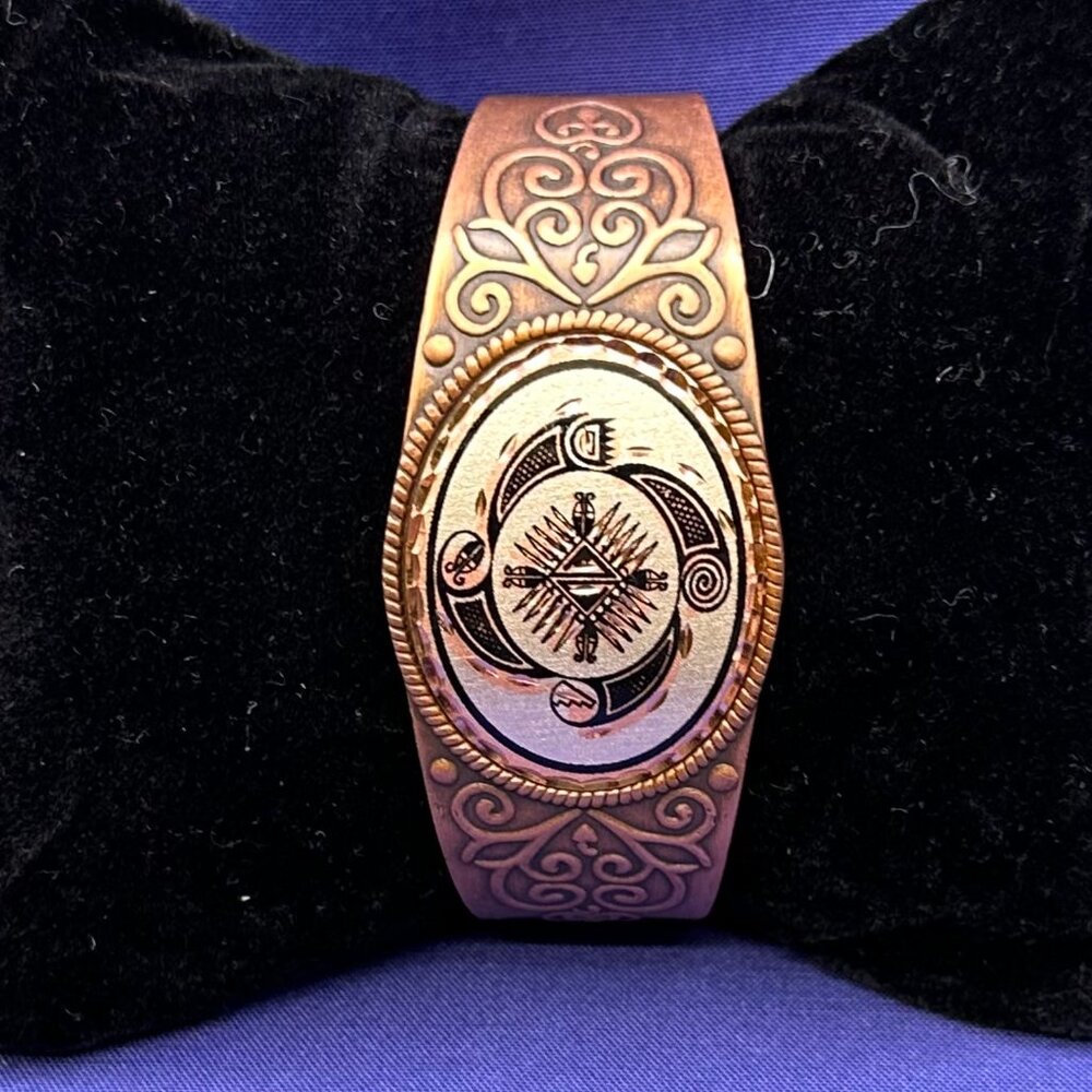 Southwest Copper “4 Elements” Cuff Bracelet - Picture 7 of 14